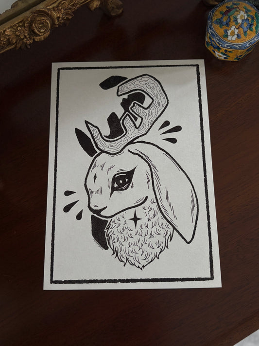 JACKALOPE - A5 Print - Ready To Ship