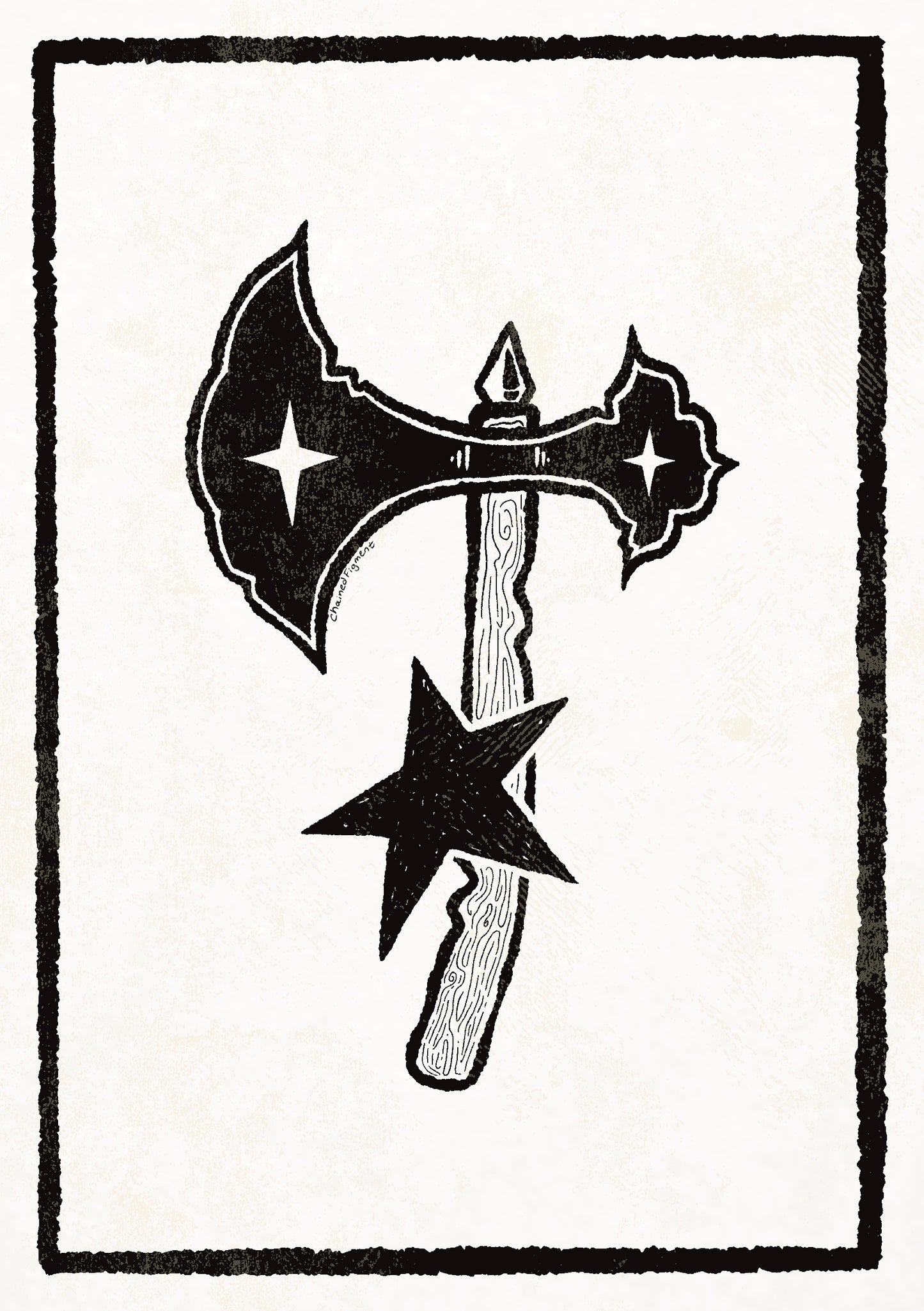 BATTLE AXE - A5 Print - Ready To Ship